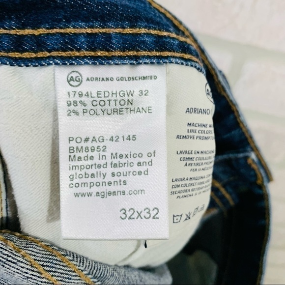 Ag Adriano Goldschmied The Everett Slim Straight Leg Jeans Size 32x32 - Picture 10 of 10